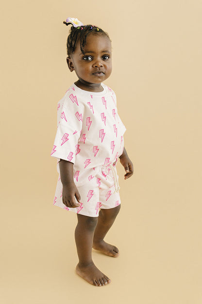 Shorts Set | Pink Bolts