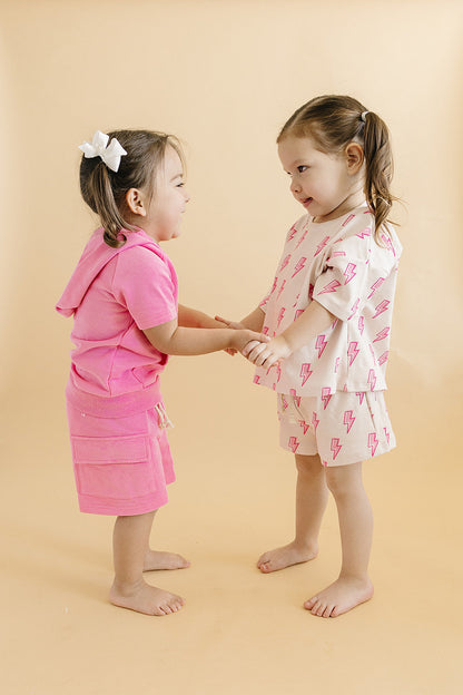 Shorts Set | Pink Bolts