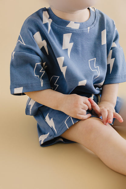 Shorts Set | Blue Bolts