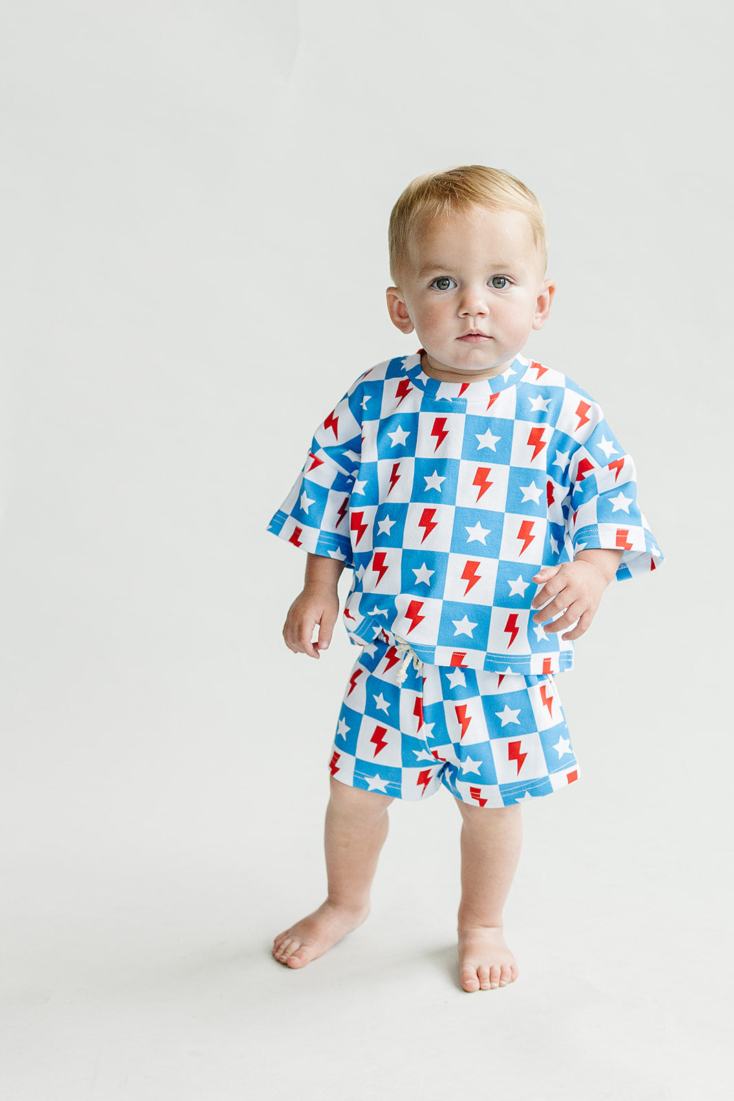 Shorts Set | Checks & Stars