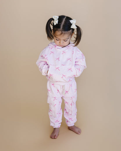 Cargo Jogger Set | Pink Bows