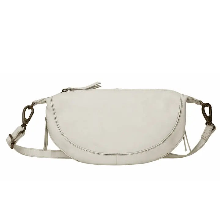 Crosby Handcrafted Leather Sling Bag - Oat