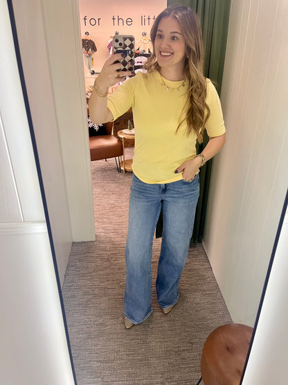 Lyla Short Sleeve - Yellow