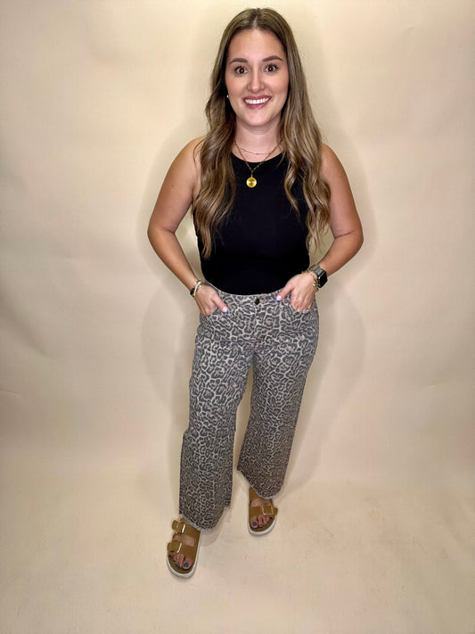 Laurie Leopard Jeans