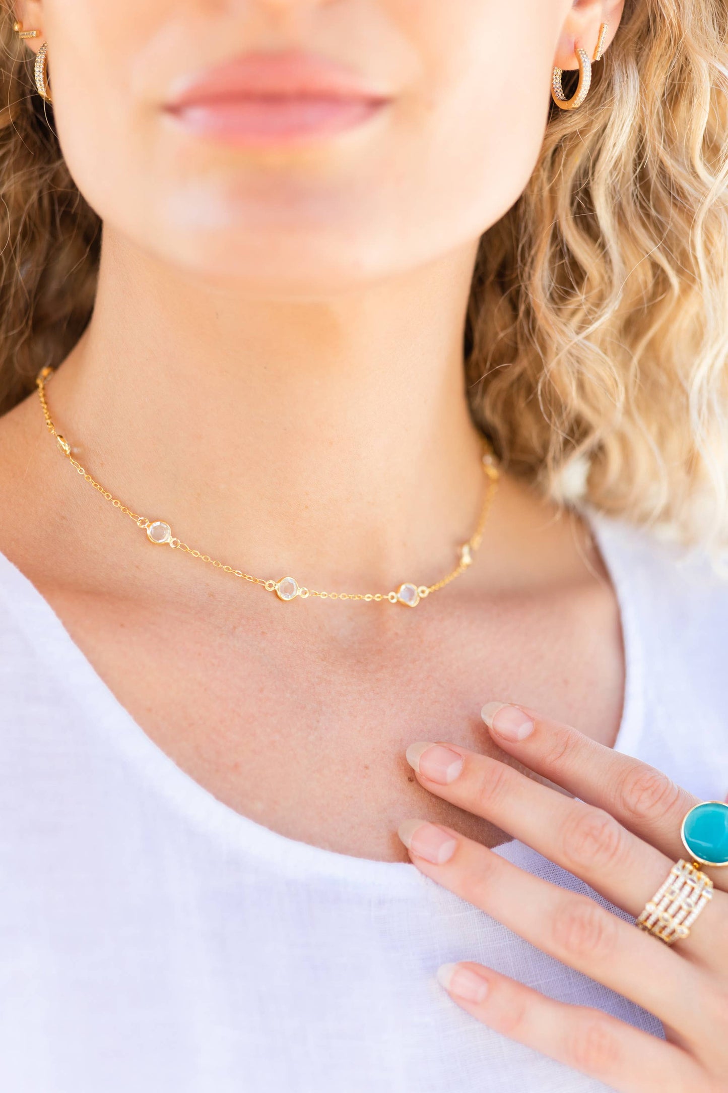Crystal Accented Necklace