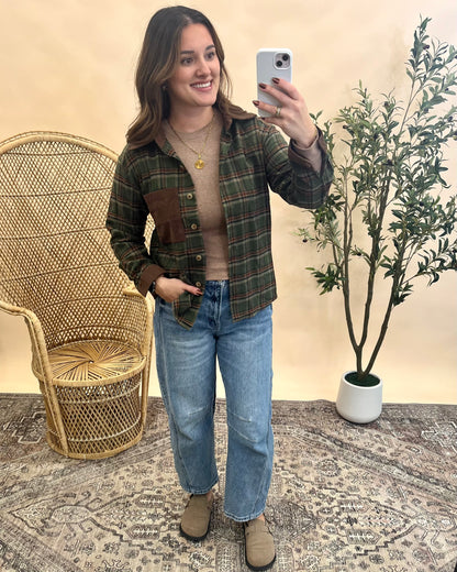 Addison Flannel - Olive