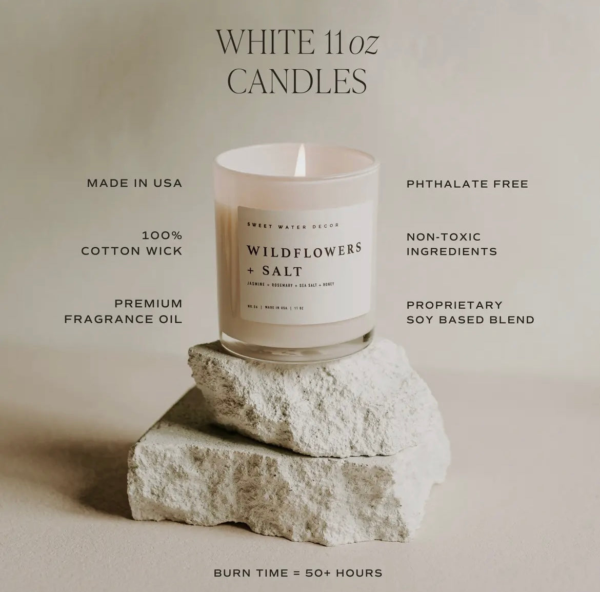 Cashmere Vanilla Soy Candle - 11 oz