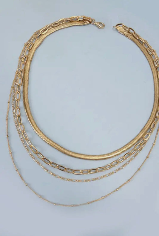 Link Herringbone Chain Necklace