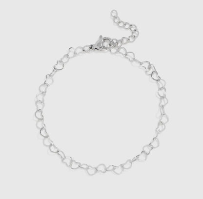 Delicate Heart Bracelet - Stainless Steel