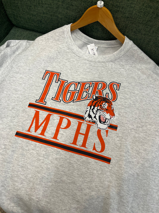 Tigers Collegiate Vibes Sweatshirt - Light Gray