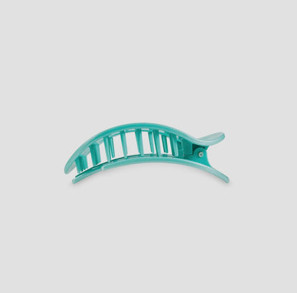 Flat Round Hair Clip | Small | Totally Turquoise