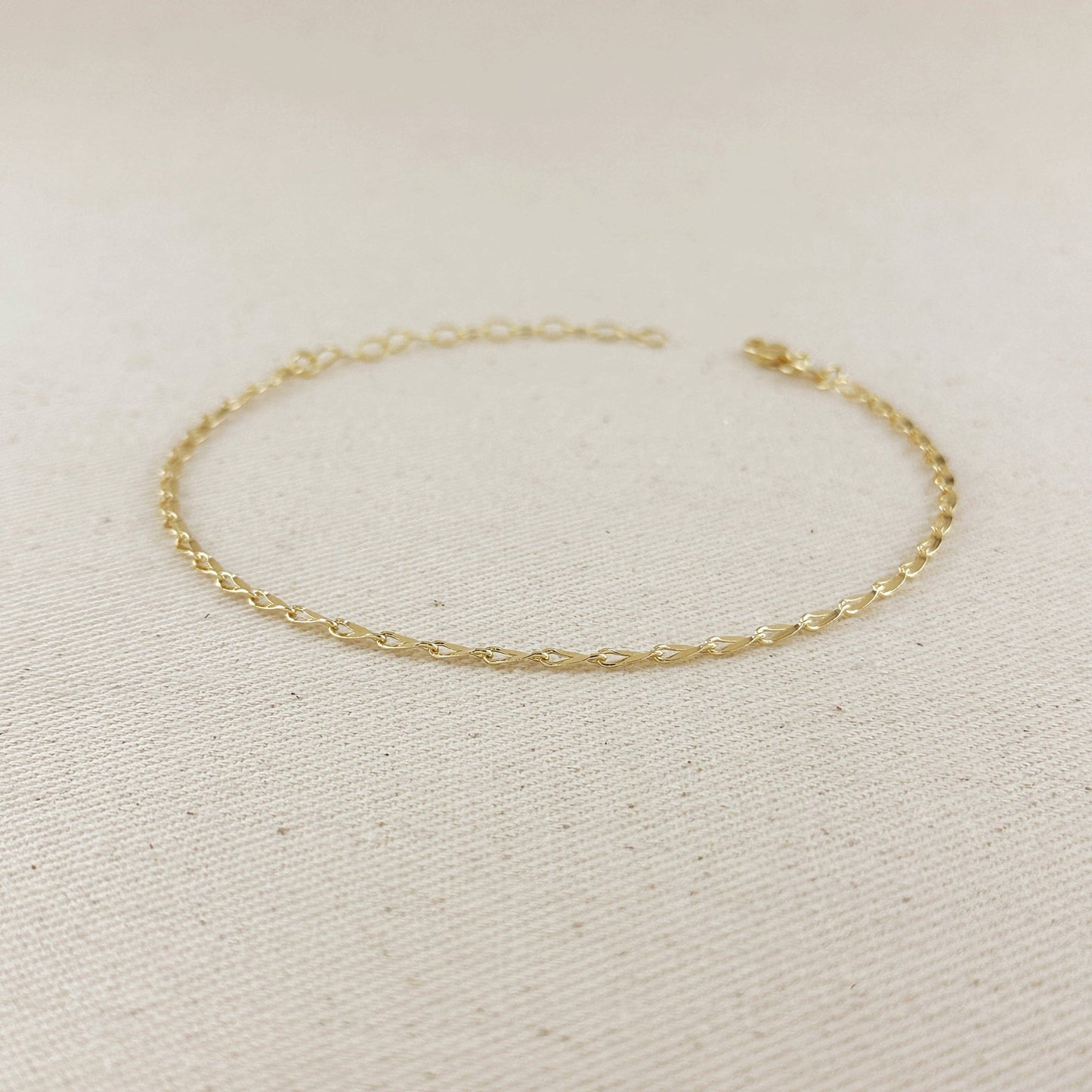 Chain Anklet - 18k Gold