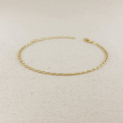 Chain Anklet - 18k Gold