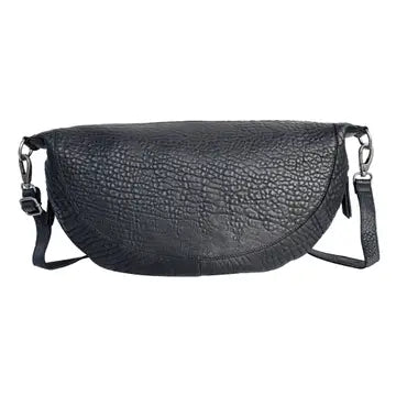 Callie Handcrafted Leather Sling Bag - Black