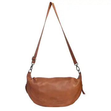 Callie Handcrafted Leather Sling Bag - Cognac