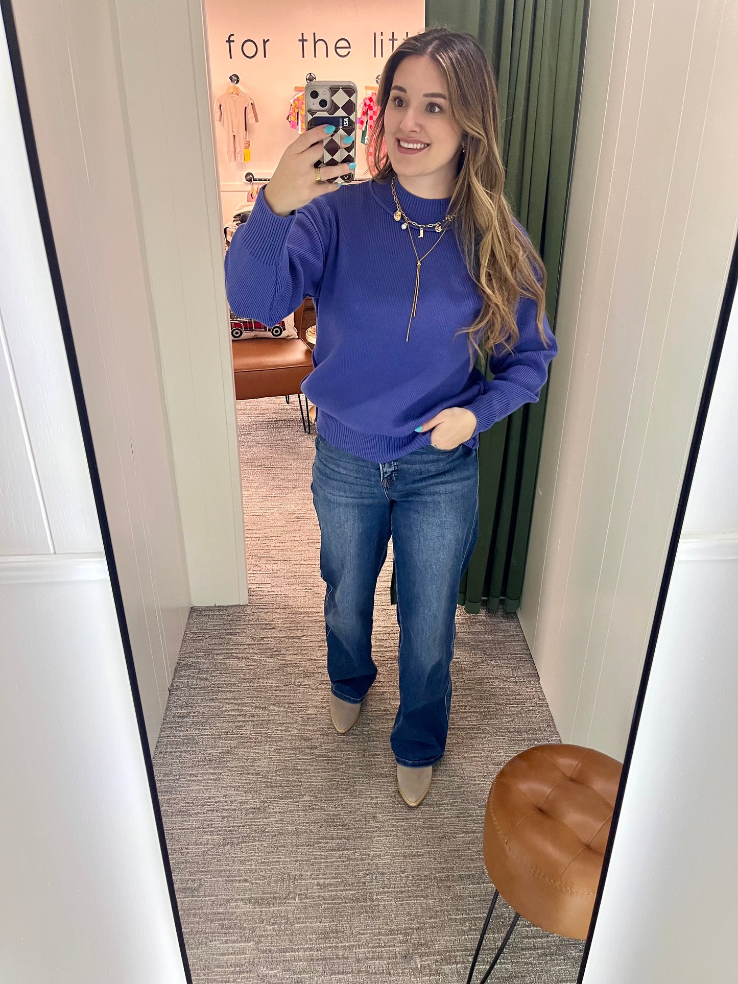 Mazie Sweater - Marlin Blue