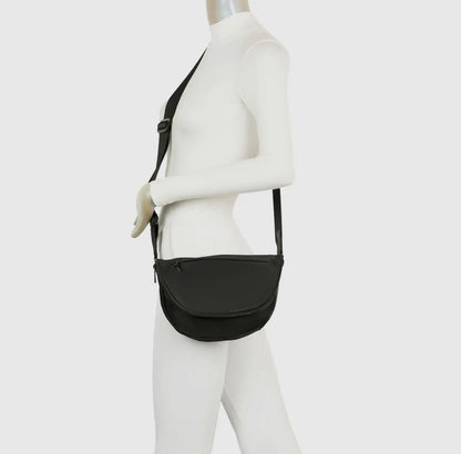 Hayley Nylon Sling Bag - Black