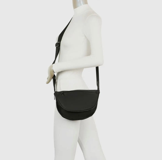 Hayley Nylon Sling Bag - Black