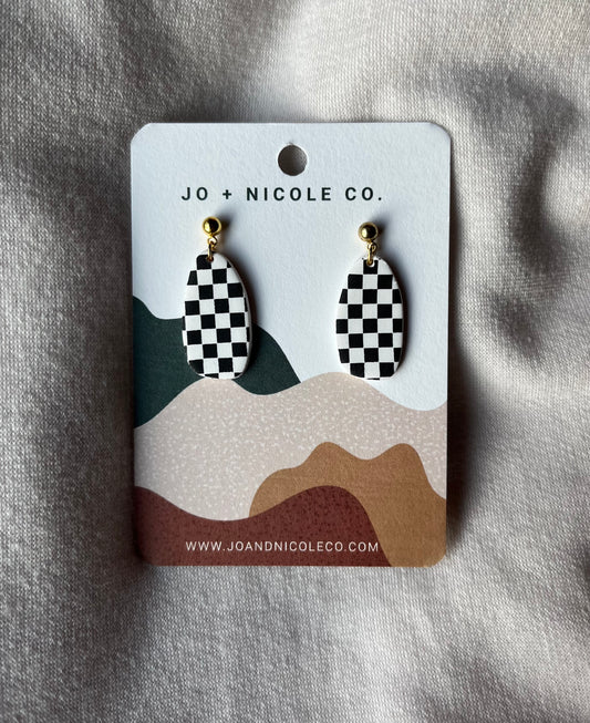 Checkered Earrings