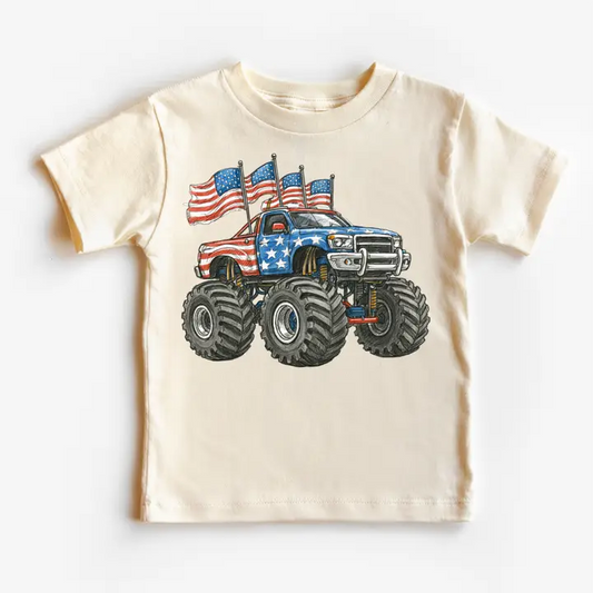 Patriotic Monster Truck Tee