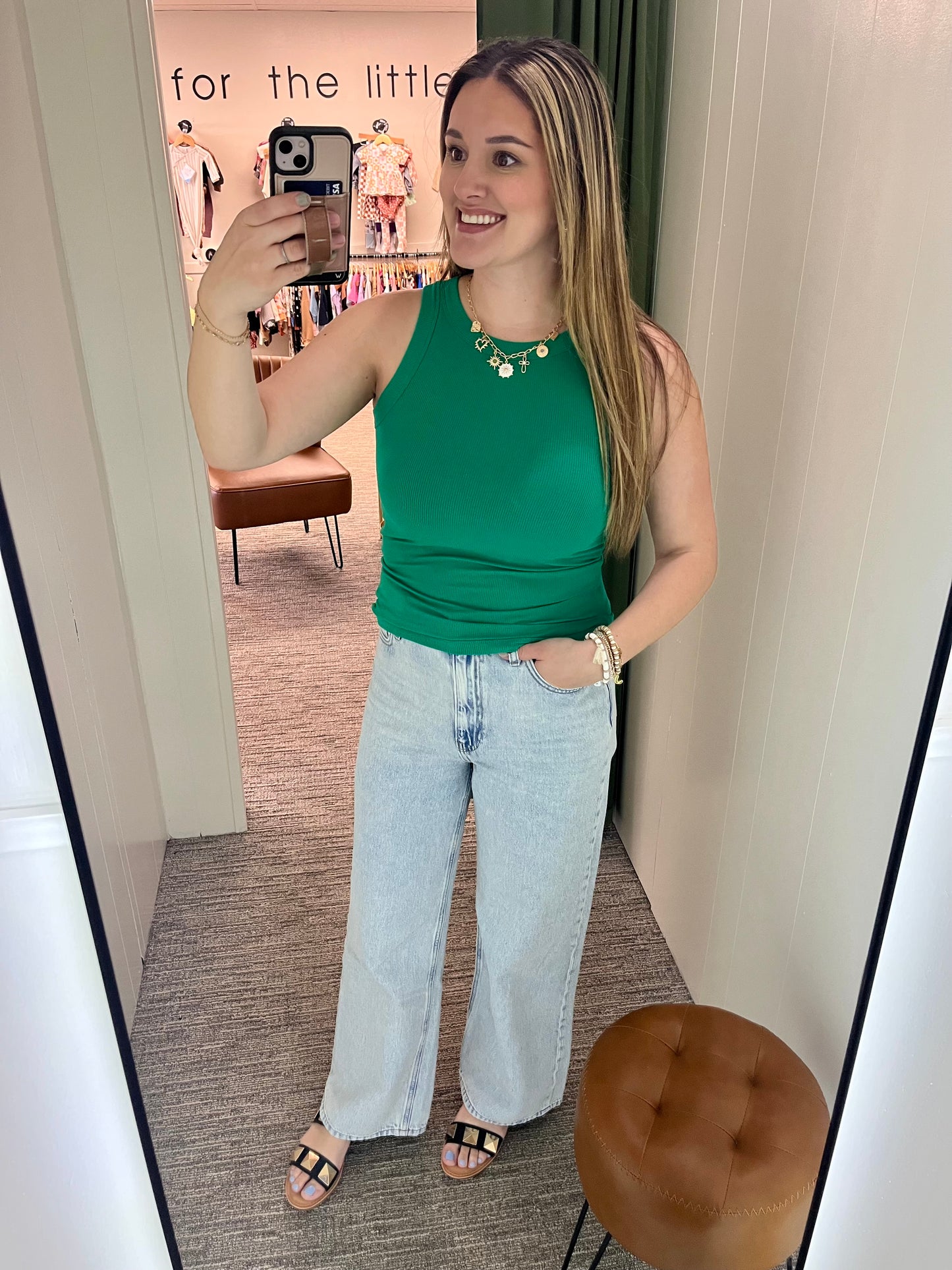 Bev Basic Tank - Kelly Green