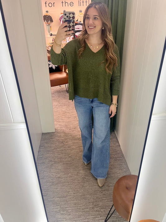 Jessie Sweater - Olive Green