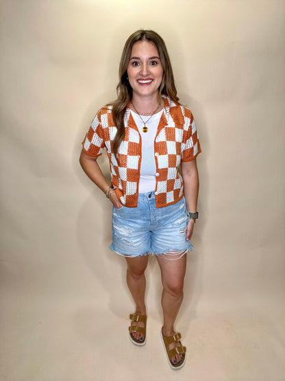 Sierra Button Up - Orange