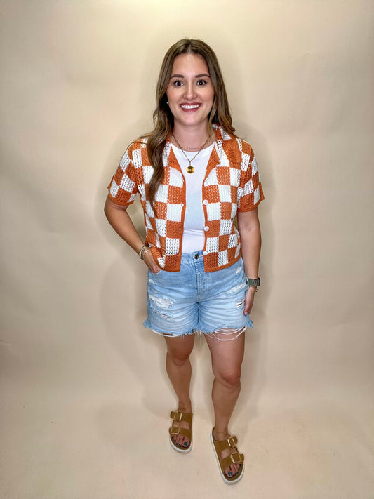 Sierra Button Up - Orange