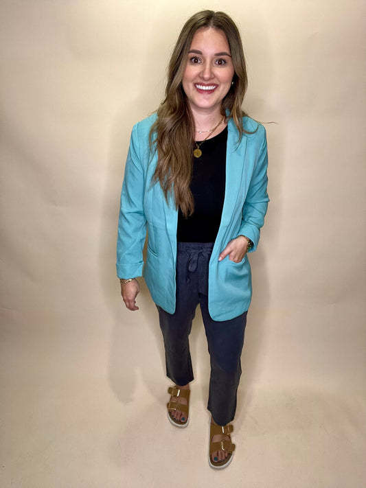 Eloise Blazer - Dusty Teal