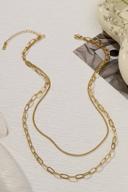 Double Layer Chain Necklace