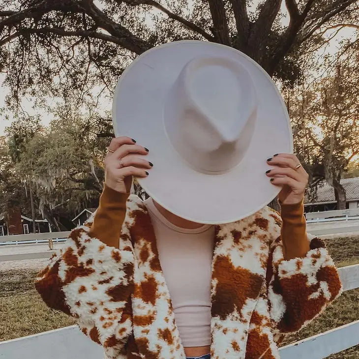 Wide Brim Felt Hat