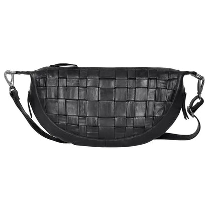 Colbie Handcrafted Leather Sling Bag - Black