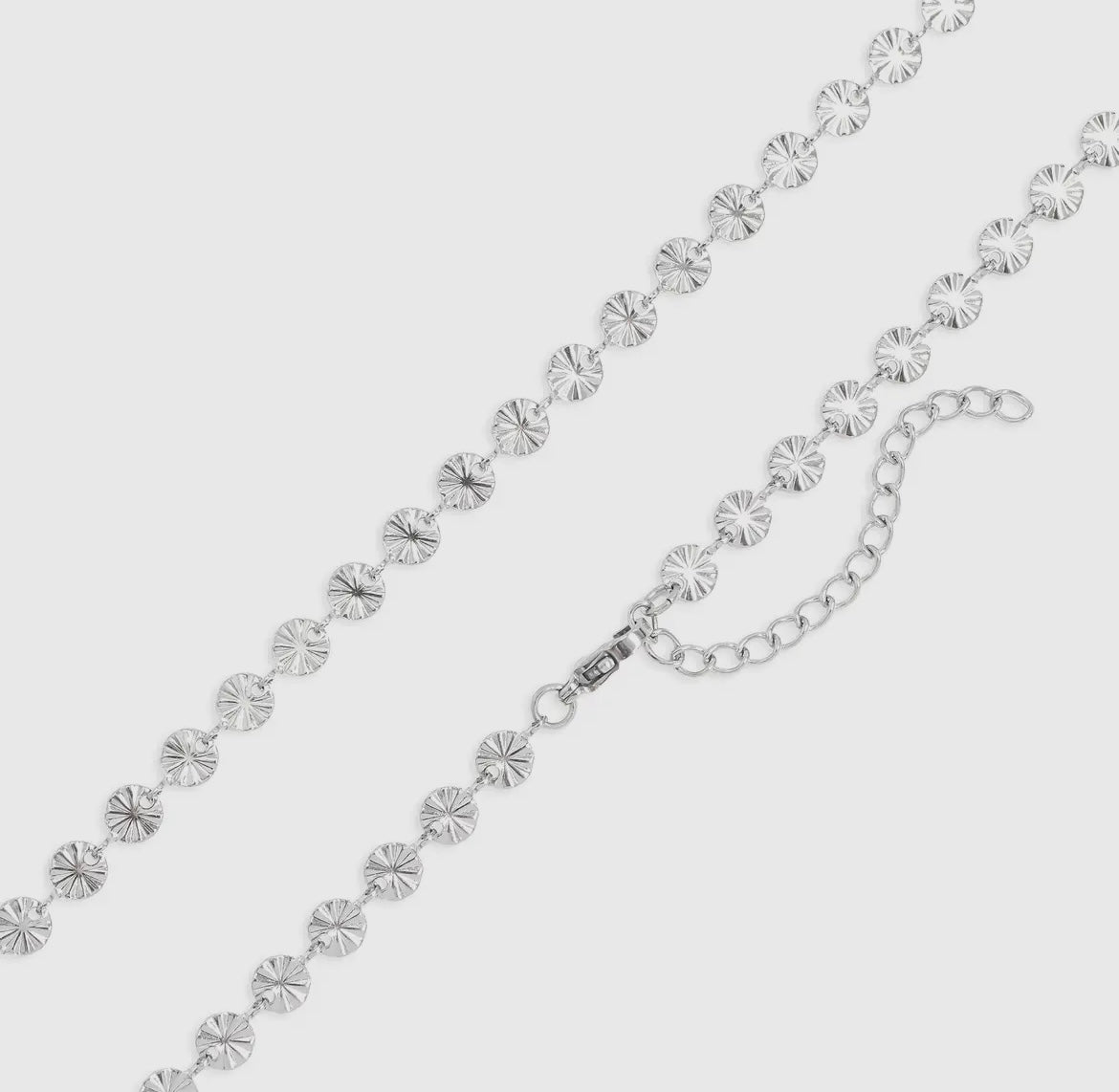 Sunburst Chain Necklace - Stainless Steel