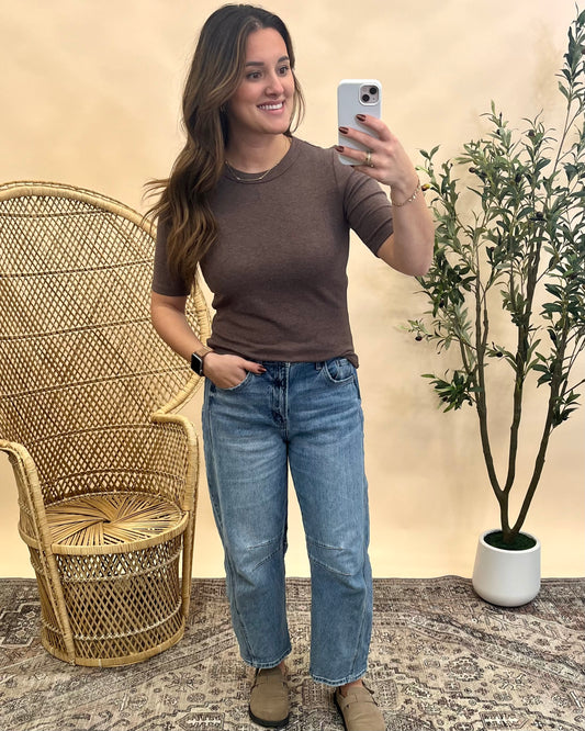 Lyla Short Sleeve - Walnut