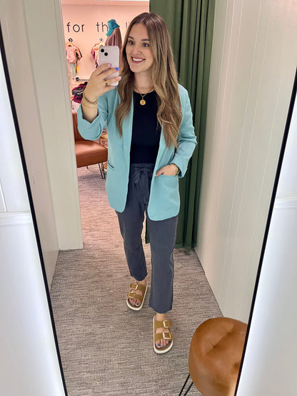 Eloise Blazer - Dusty Teal