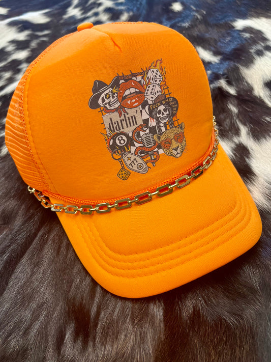 Darlin’ Hat - Neon Orange