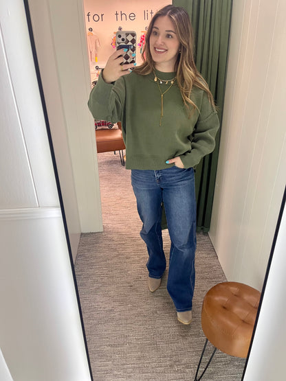 Demi Sweater - Light Olive