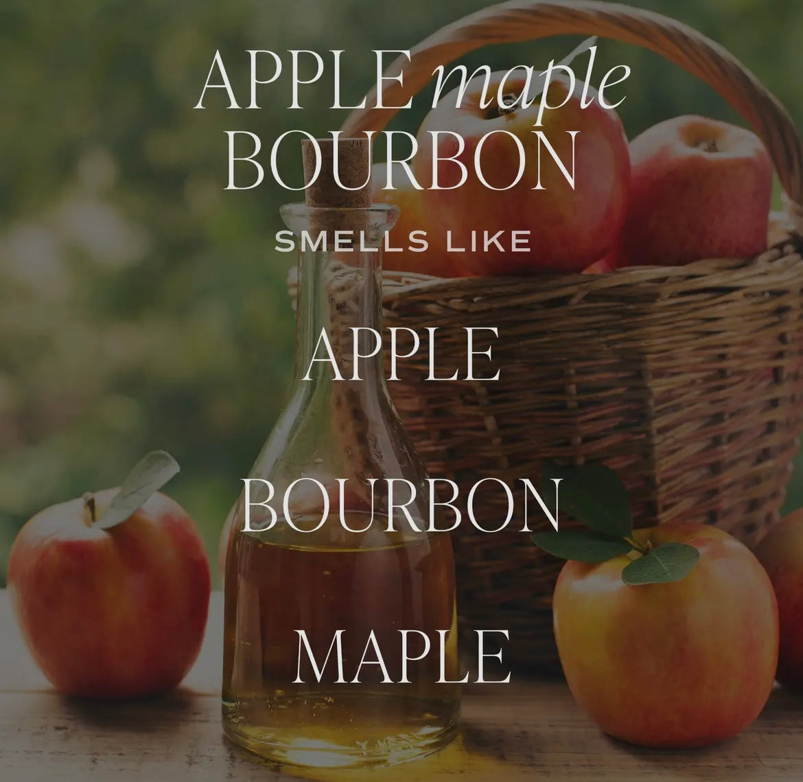 Apple Maple Bourbon Soy Candle - 15 oz