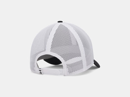 UA Freedom Mid Men's Trucker Hat - Black/White