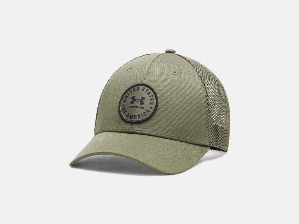 UA Freedom Mid Men's Trucker Hat - Marine Green