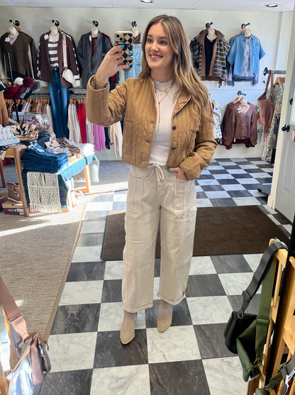 Rori Quilted Jacket - Camel