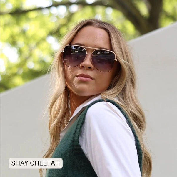Shay - Women's Large Aviator - Cheetah