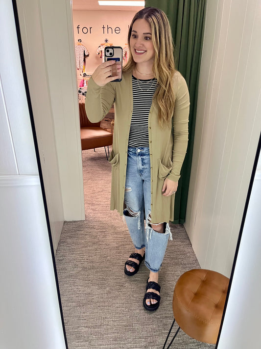 Tracyn Cardigan - Green
