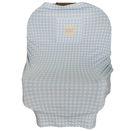 Blue Gingham Bamboo Multi-Use Cover