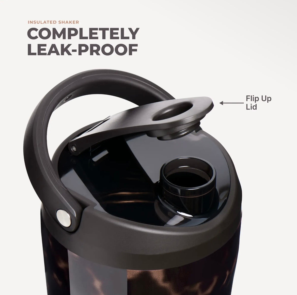 HydroJug 24oz Insulated Shaker - Mocha Tortoise