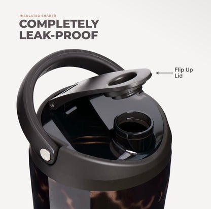 HydroJug 24oz Insulated Shaker - Mocha Tortoise