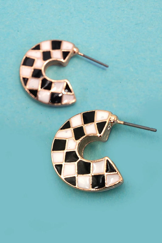 Double Sided Checkered Hoops
