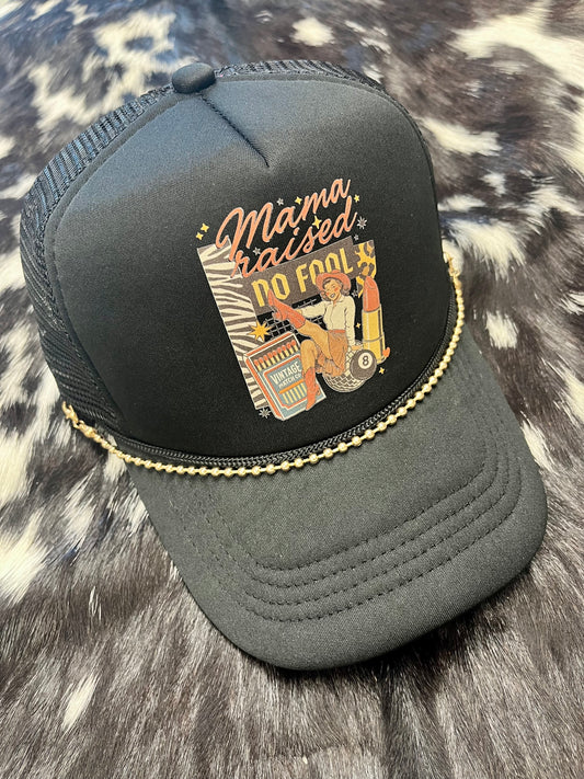 Mama Raised Hat - Black