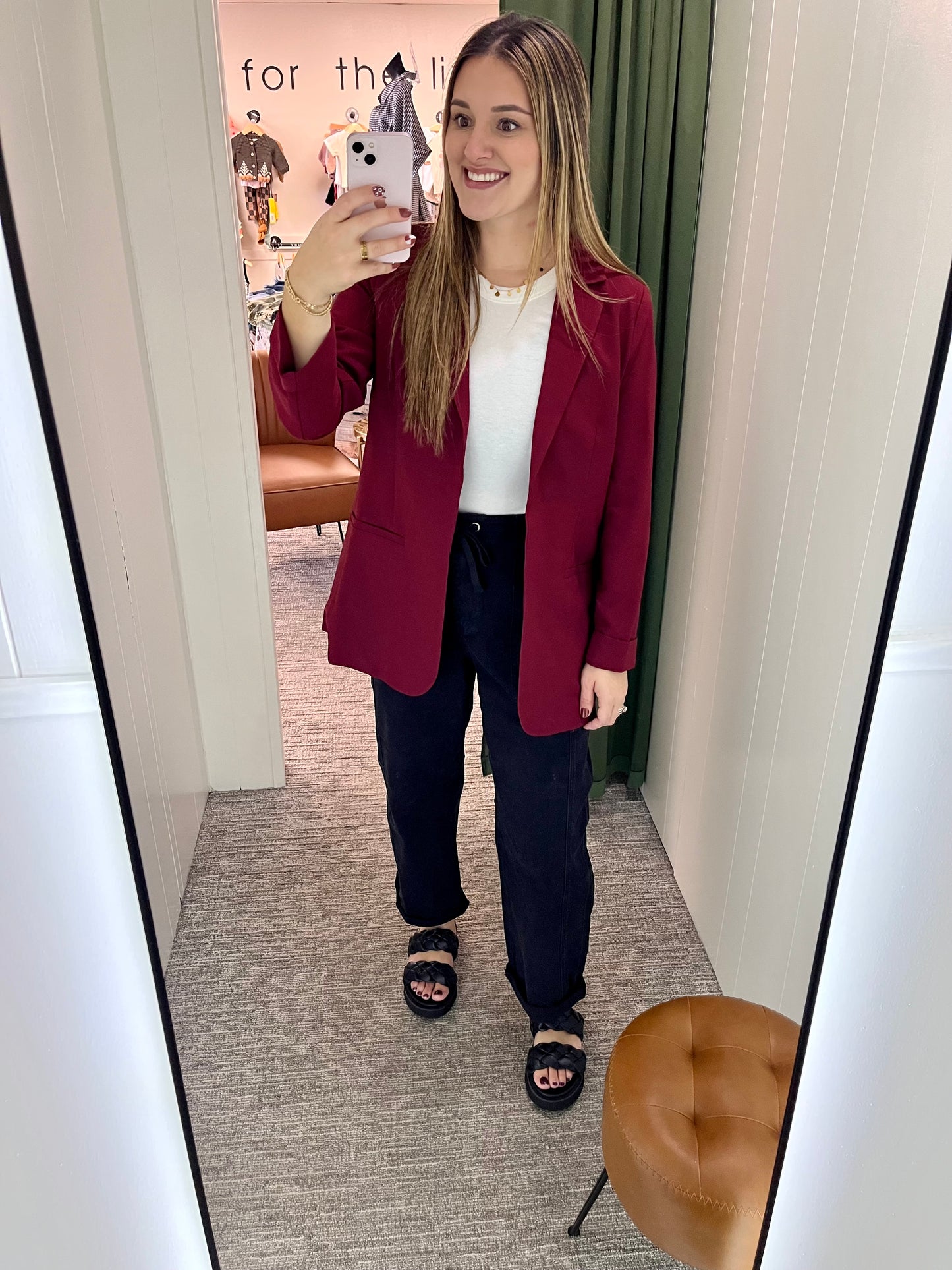 Eloise Blazer - Burgundy