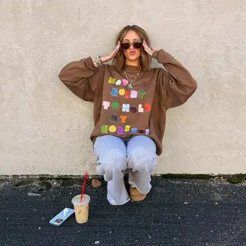 Not Going to Hold My Horses Sweatshirt - Brown